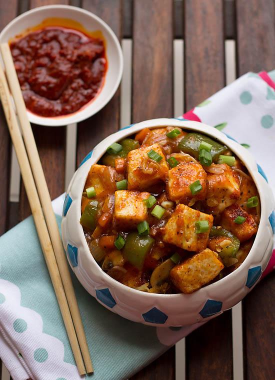 #PaneerManchurian - A perfect combination of spicy and tangy #ChineseSauce with soft Paneer - facebook.com/RedSaltCuisine…