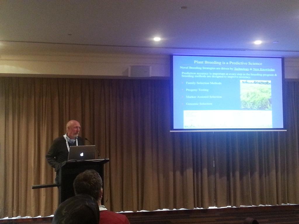 DrHikov's tweet photo. Mark Sorrells: Plant breeding is a predictive science #breedtech15 http://t.co/mGKRcYIPJz