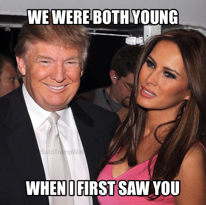 BuildTrumpWall's tweet photo. I close my eyes and the flashback starts... Or is it my blood pressure? Little did I know... #TrumpXTSwift http://t.co/wH5uZmBdP0