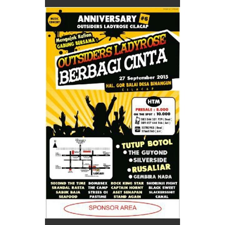 YA KITA BAKAL UGAL UGALAN KEMBALI DI
CILCAP 27 SEPT 2015,DI ANIV OSD &amp; LD
CLCP,JANGAN LUPA MERAPAT BOSKU <a href="/SaveIndie/">🐤 🐤 🐤</a>