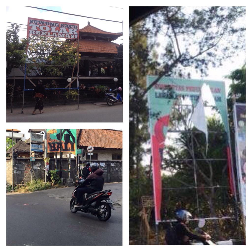 Pelasa, Kelan, dan desa Suwung Kauh. Ada lg dr desa lain yg di-zalimi seperti ini jg? Perobekan baliho = pembungkaman