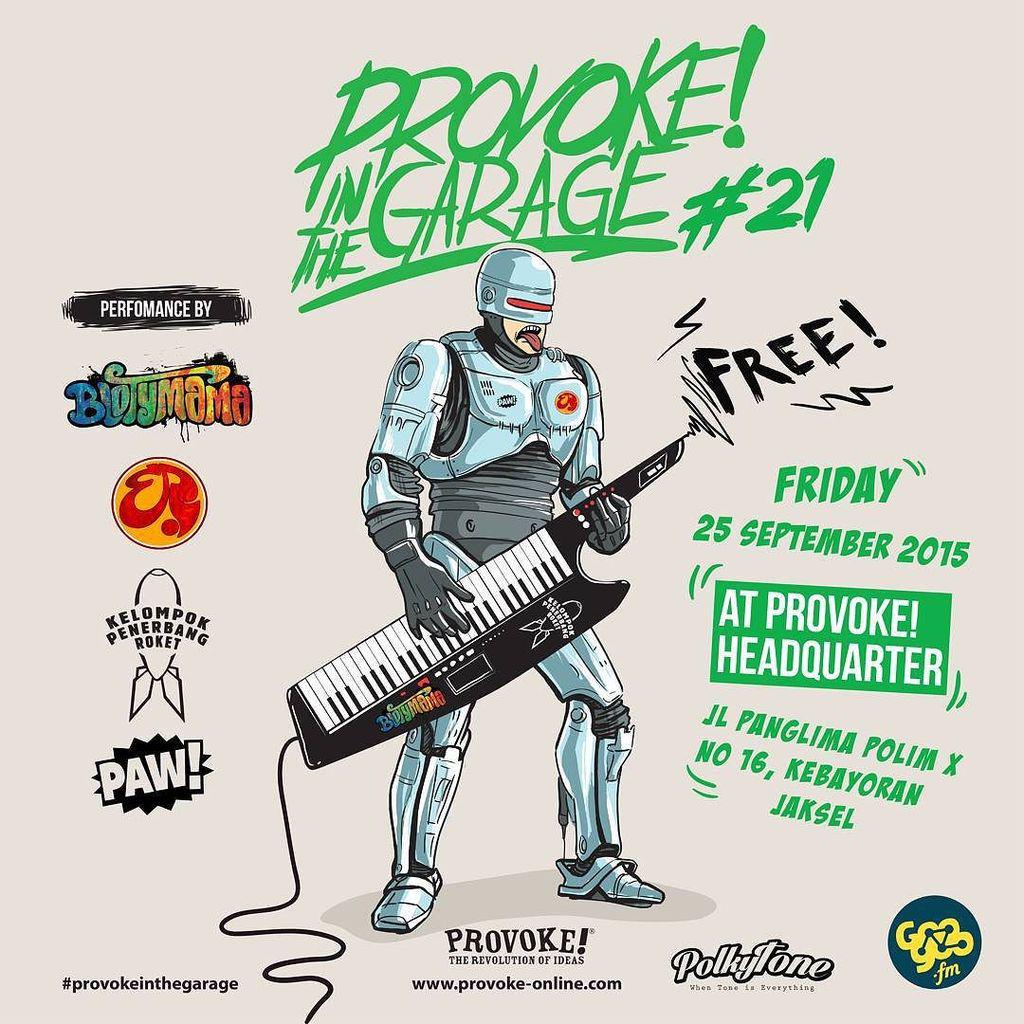 Provoke! In The Garage #21 hari ini bersama <a href="/blotymama/">BLOTYMAMA</a> <a href="/ramayana/">bgazt zank juara</a>.soul <a href="/penerbangroket/">Kelompok Penerbang Roket.</a> <a href="/pawskates/">PAW!</a>!

Crowdtuners bisa…