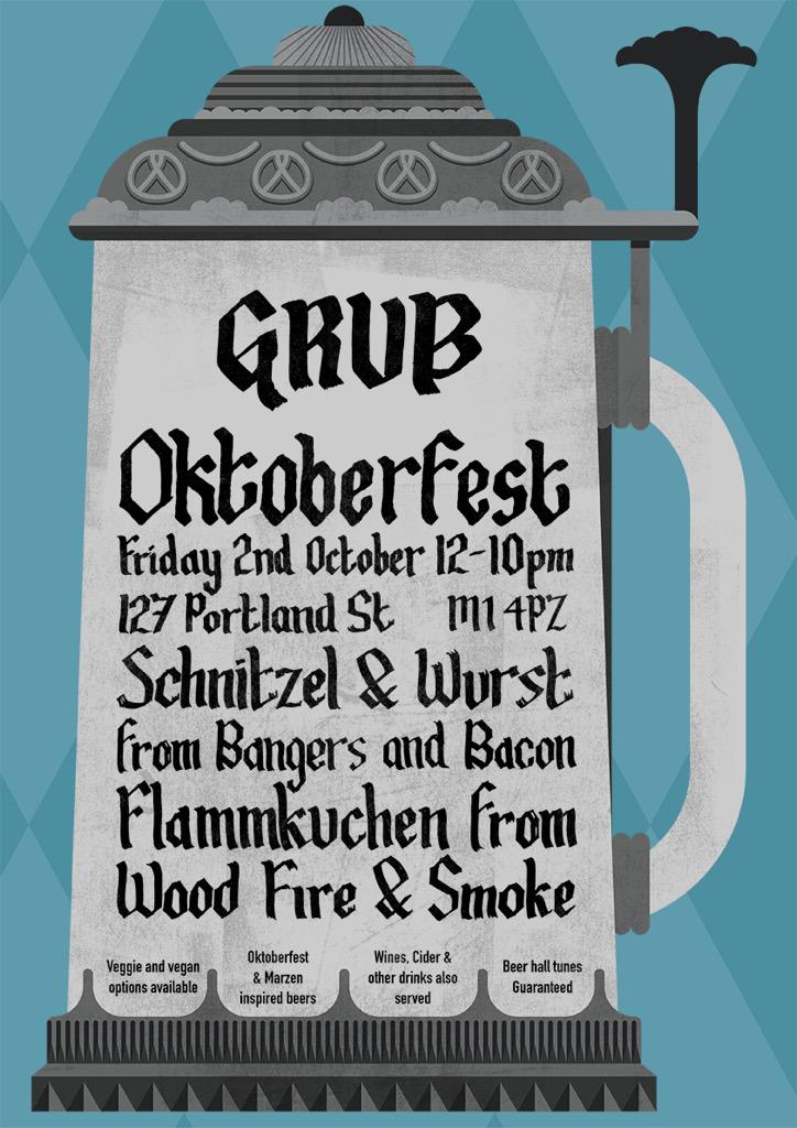 GRUBMCR's tweet photo. ONE WEEK TODAY! Beer! Tunes! More wurst than you can shake a stick at! It's #GRUBOktoberfest! https://t.co/XQc5YsPrn2 http://t.co/QH525EaDDE