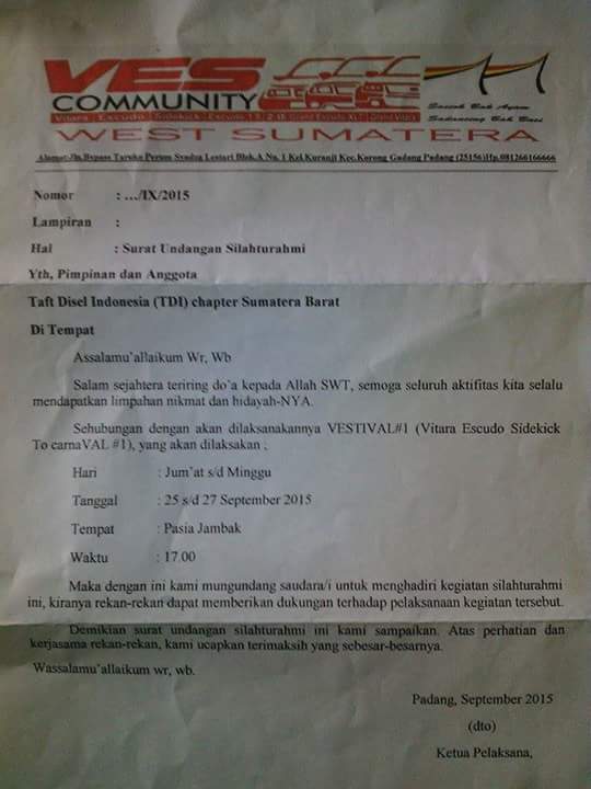 TDI_4x4's tweet photo. Monggo buat rekan di Provinsi Sumatra Barat..
Bisa merapat ke kota Pandang..

Info dari Fanspage TDI Chapter Padang.. http://t.co/rF3JzVpcOy