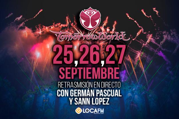 Retransmisión de directo de 00h a 7h con <a href="/GermanPascualFM/">Germán Pascual 📻</a> y <a href="/SanN_OnFire/">SanN López</a> 
Poco más que añadir…

#TomorrowWorld2015