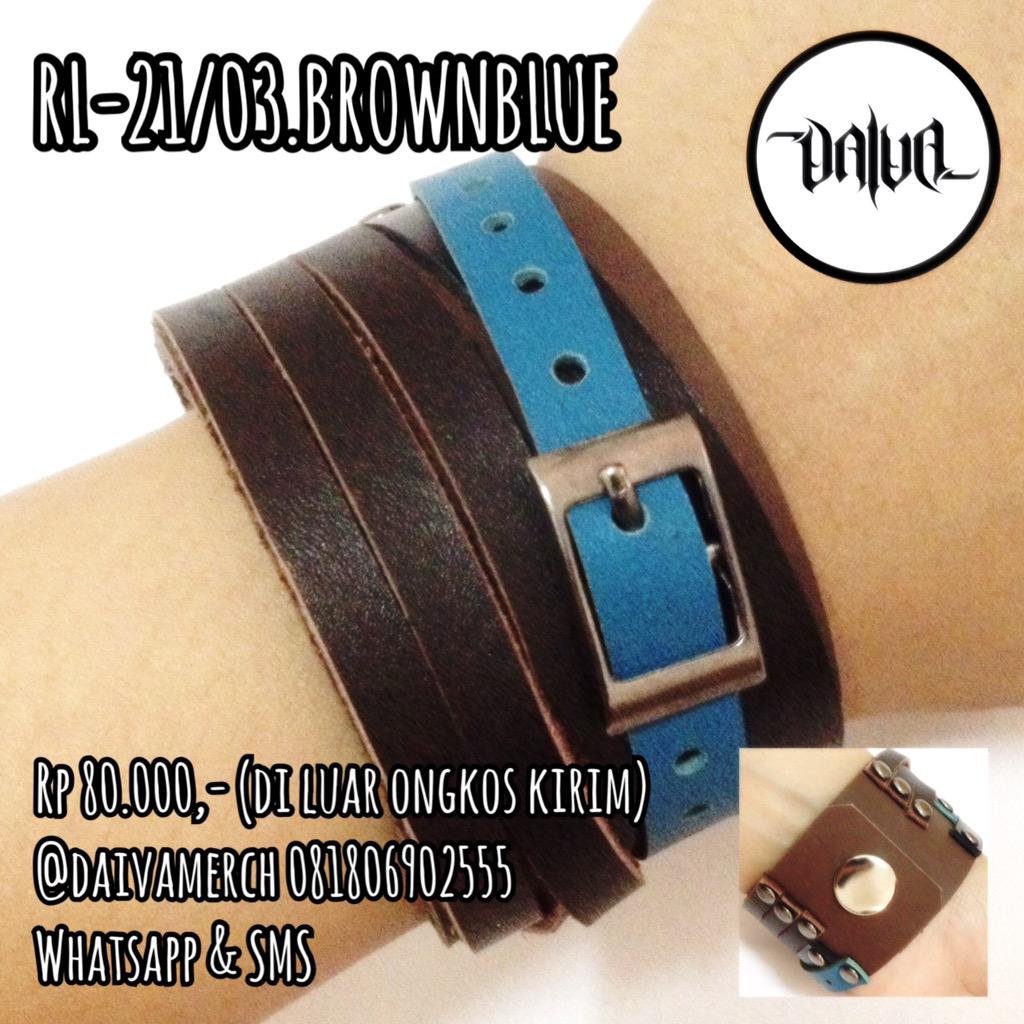 RL-21/03. Brownblue

#gelangkulit #gelangkulitasli #leatherhandwear