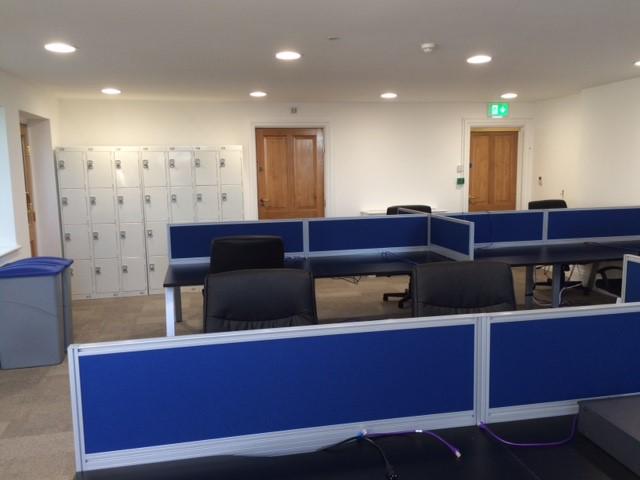 Looking good <a href="/SISinteriors/">Stuart Hill</a> all done!! #benchdesk #sceeens #office #adaptive #blackgrey