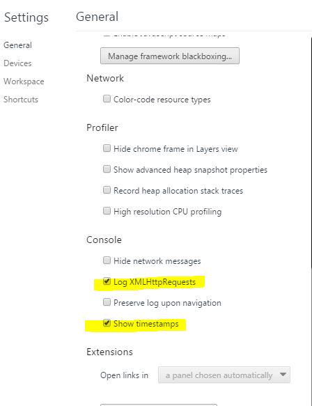 siphilp's tweet image. Just discovered these settings in chrome for XmlHttpRequests. #helpful #debuggingissues #performance