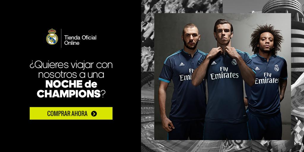 realmadrid's tweet photo. Compra la nueva 3ª equipación y acompaña a tu equipo a un partido de la Champions League
http://t.co/IjOZcFnBCV http://t.co/9hHa4LivVU