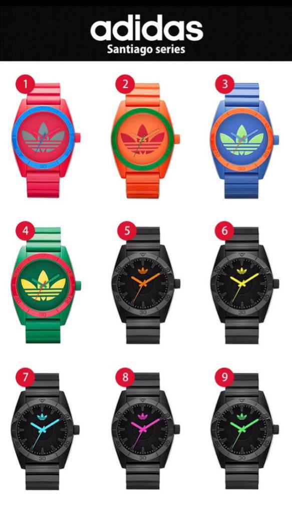 presentagetyaim's tweet photo. 【プレゼント】adidas時計1〜9
【応募方法】 フォロー&amp;リツイート 
【抽選日】 ３０日後
※リプライで当選確率２倍！！
※当選通知はDM となります。
奮ってご応募ください！！ https://t.co/VdJn2XHs1Y