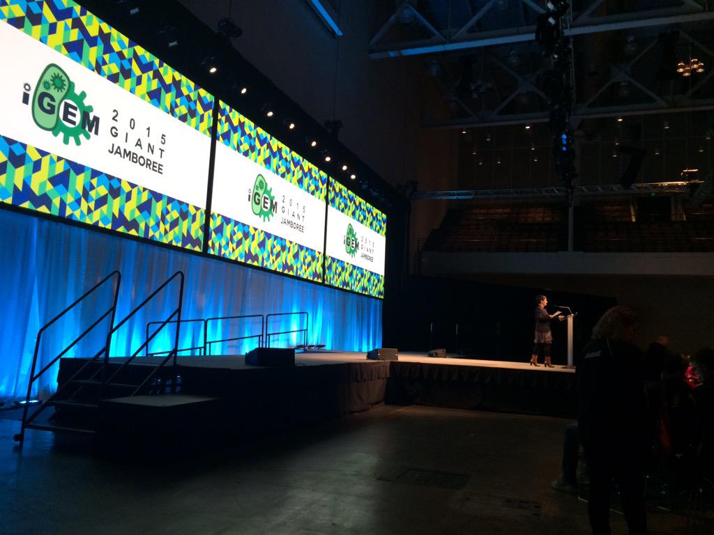 iGEM's tweet image. Opening Ceremony has begun! #GiantJamboree
