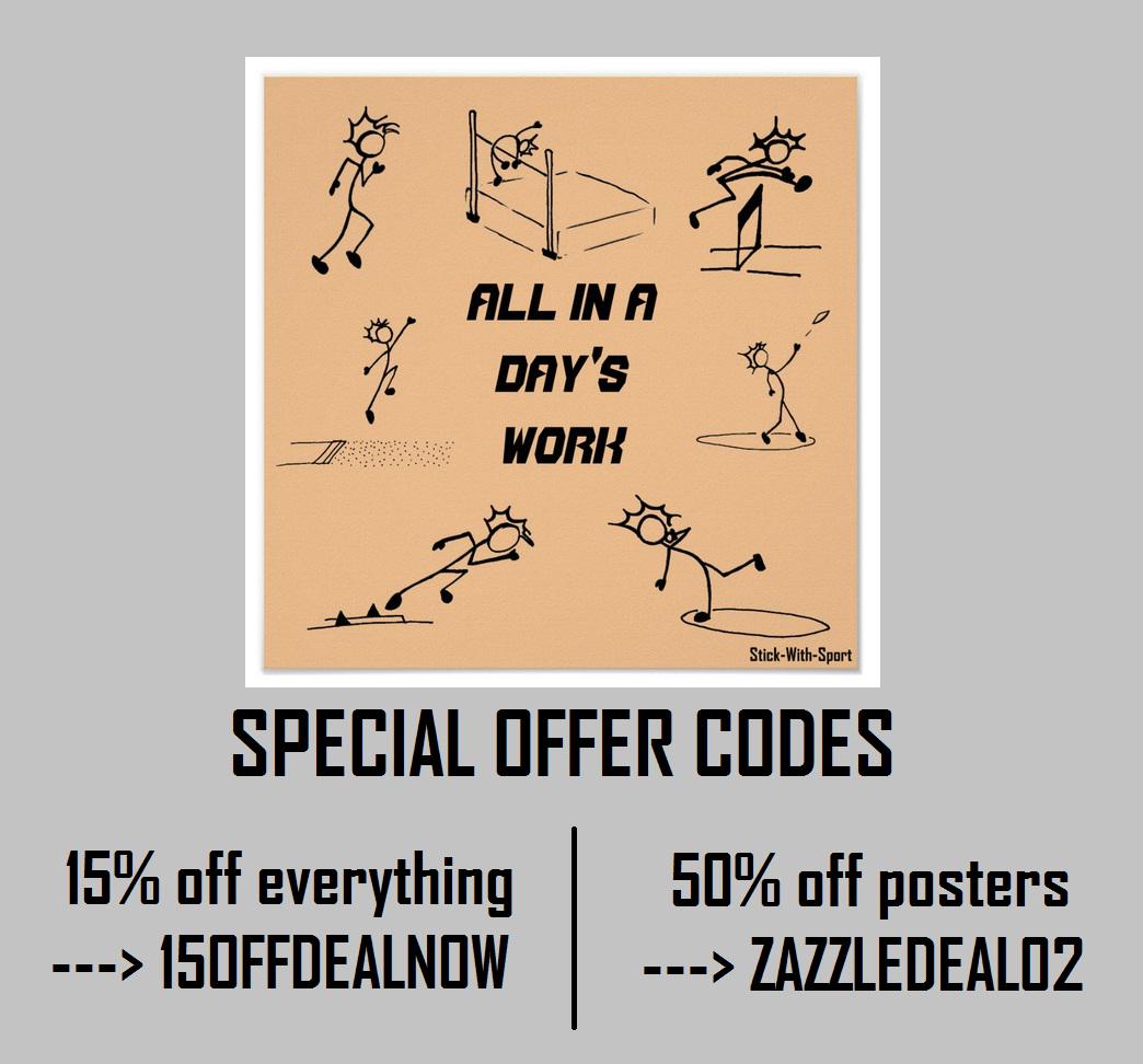 DurzaDesign's tweet photo. Share the #FridayFeeling with these @zazzle #specialoffer codes
--> https://t.co/nPGCmfAzsi
#trackandfield #giftideas http://t.co/delxLudk2g