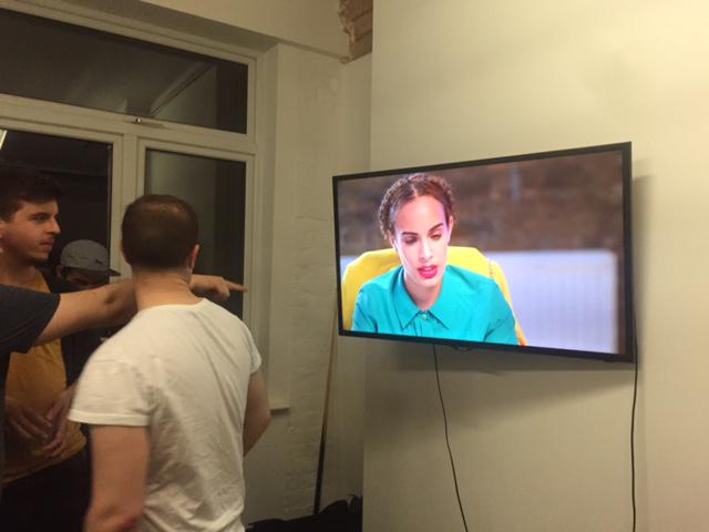 Emelia__Rose's tweet photo. Thank you @dailymotionUK @LondonWebFest for hosting drinks last night. Cool to see our lot on screen! #thefrontdesk http://t.co/M12WVOmi5W