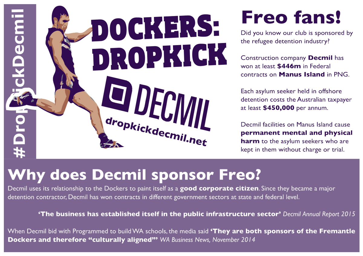DropkickDecmil's tweet photo. #DropkickDecmil http://t.co/mi6V9rsf2I #AFLFreoHawks #AFLFinals Some facts about Decmil and detention for Freo fans! http://t.co/7MlfK3UvR2