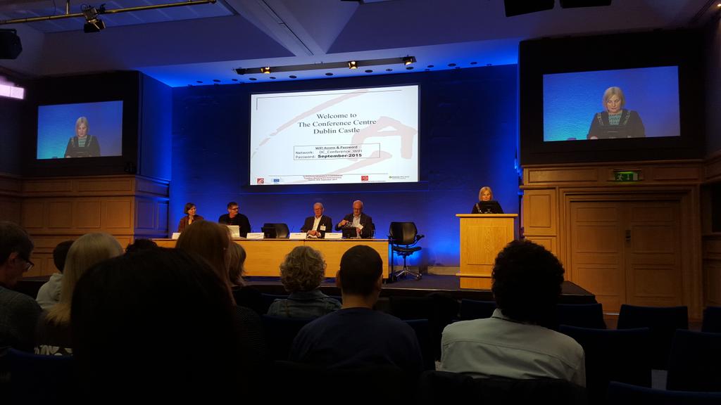 Robertscsh's tweet photo. Start of European Homelessness research conference  in Dublin Castle. http://t.co/qdDyZWy066