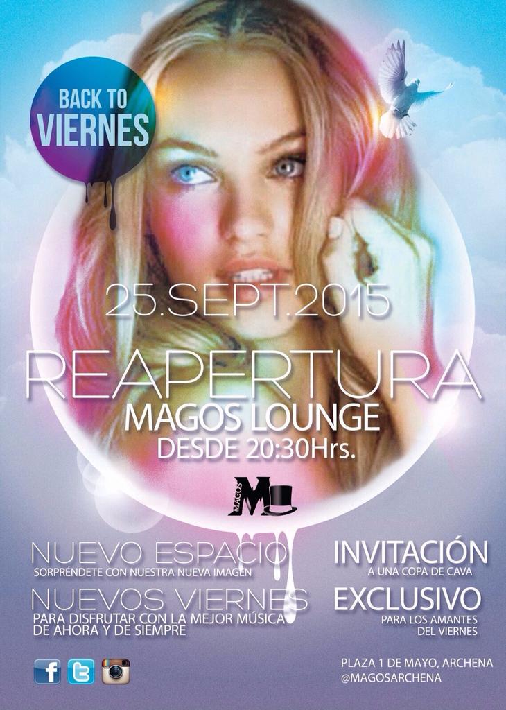 magosarchena's tweet photo. Esta noche os esperamos en la reapertura de @magosarchena. Mas renovados que nunca! http://t.co/6XWIzbYR7e