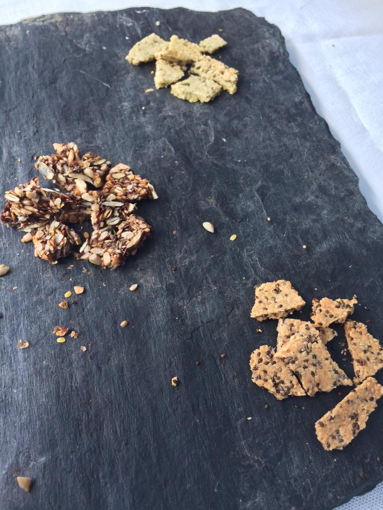 PrimalBakers's tweet photo. #paleocrackers these are really something! Why crisps when u can have these? #uk #paleo #seedcracker #chia #rosemary http://t.co/jAzRzWlIhy