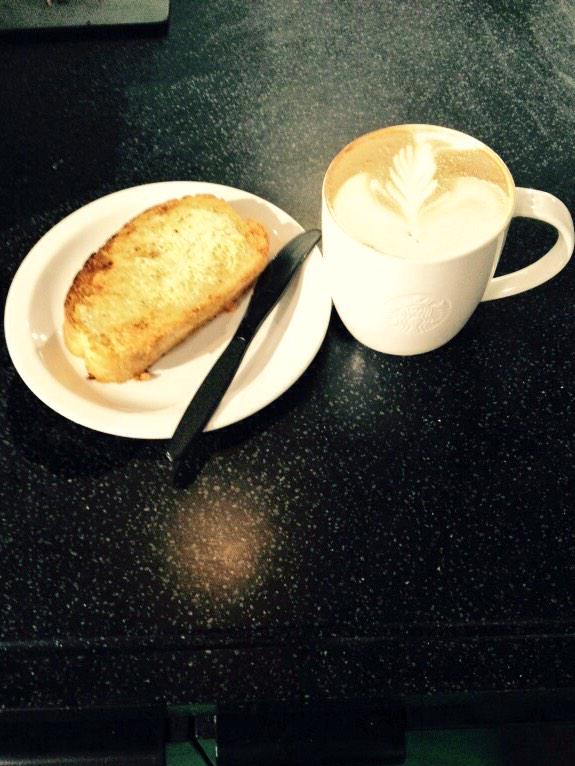 sbuxsalisbury's tweet photo. Treat Yourself.. Its Friday!! #latte #origin #toastie #friday #coffee #fridayfeeling #treat http://t.co/PCr13bFnGj