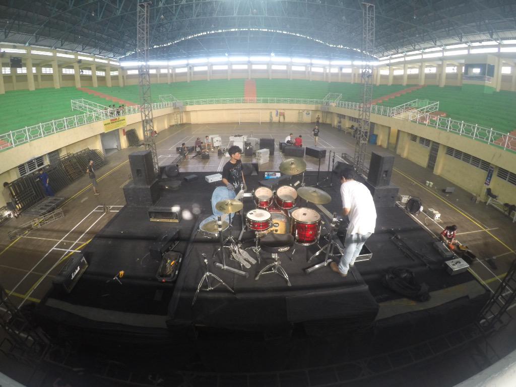 Persiapan panggung Rantau Prapat Bisink V "Automature" 26 September 2015