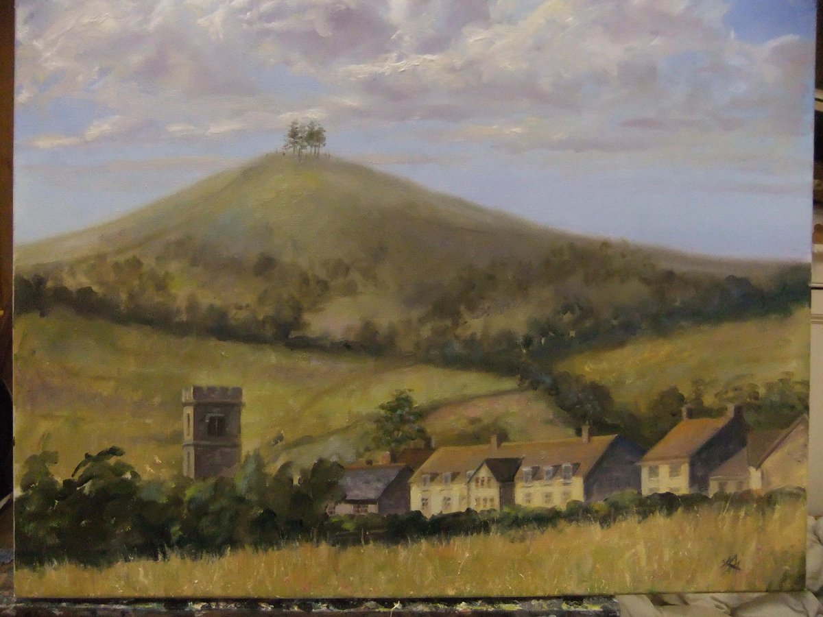maximexavierart's tweet photo. I will never tire of living in #lymeregis on the south coast of England @LymeMagazine #countryside #painting #england http://t.co/RapRE0Flr8