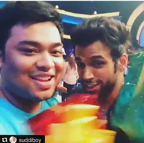 Rithvik Dhanjani with Sudipan...wishing Sana Saeed  happy birthday  -  