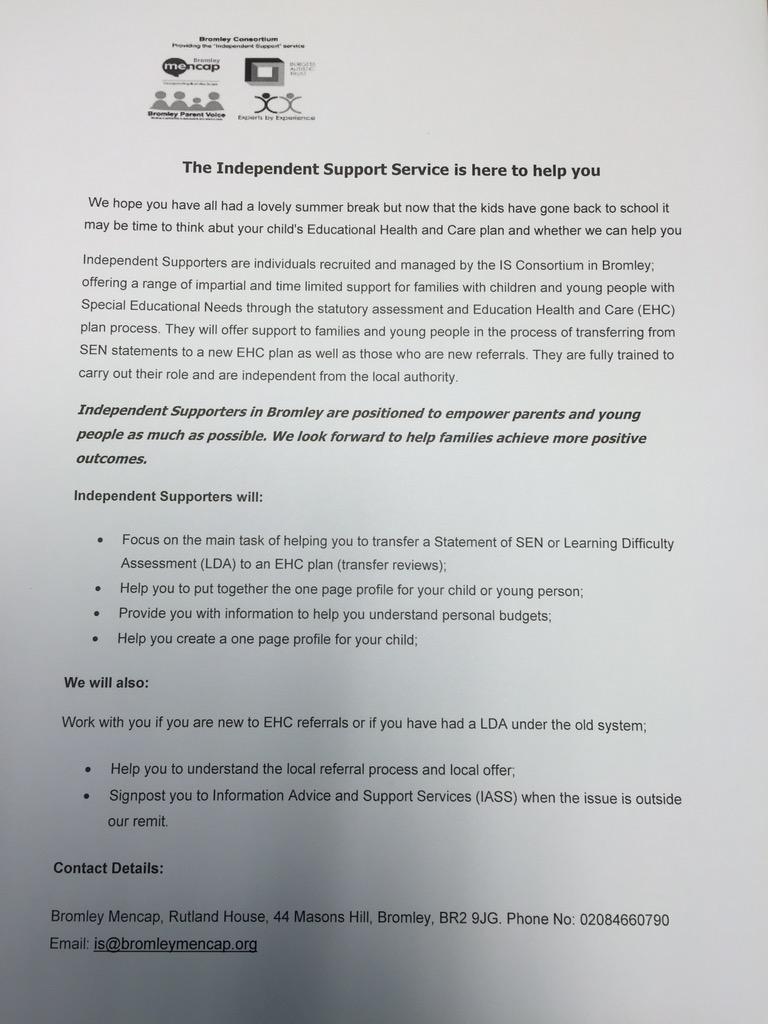 BromleyMencap's tweet photo. Independent support service is here to help. Read more here #beckbromfl http://t.co/KZLpP8XBSO