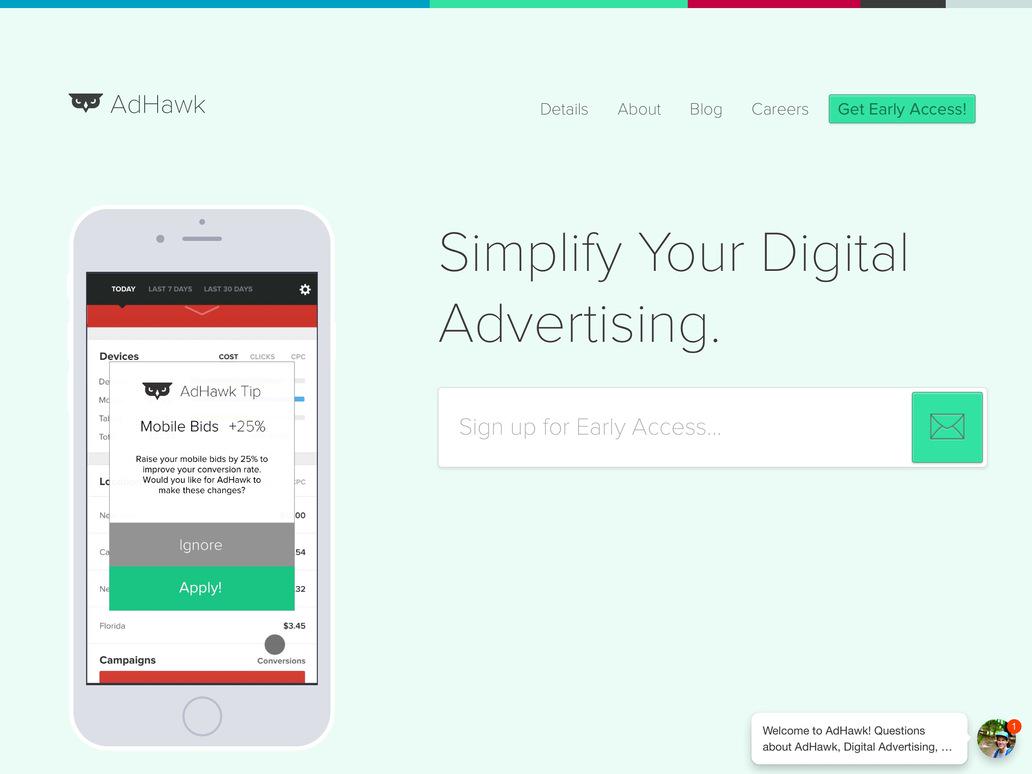 BetaList's tweet image. adHawk: Simplifying digital advertising across all platforms btl.st/1gTTNSk