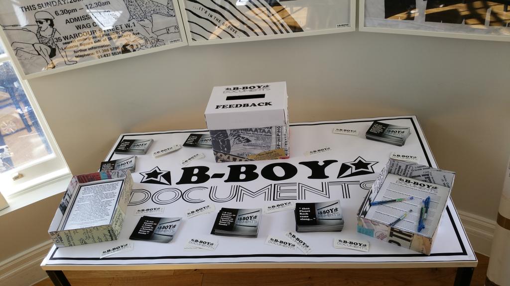 PHDEvents's tweet photo. Prepping BBoy Documents #exhibition @bcaheritage!! @PHDEvents festival kicks off tonight 8pm @studioblondon! #phd15 http://t.co/BRllsDiOrW
