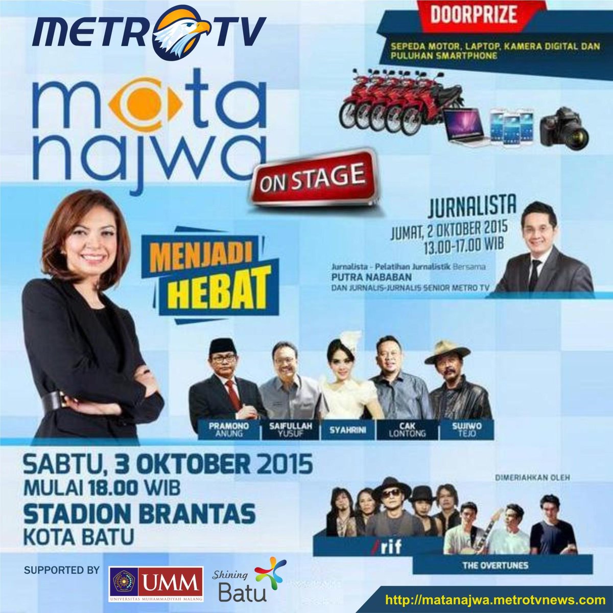 UMMcampus's tweet photo. Biar acara @MataNajwa tambah rame, bisa pakai desain ini untuk jadi DP kamu ya :D #MataNajwaOnStageBatu http://t.co/hcj3G5nSrb