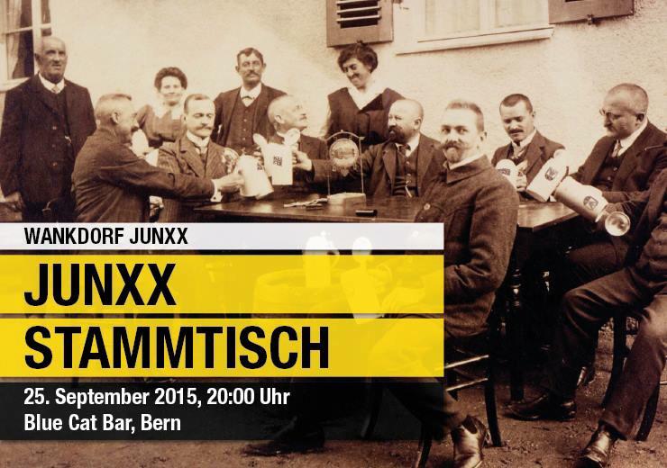 wankdorfjunxx's tweet photo. Reminder:
#JUNXXSTAMMTISCH 
Fr 25. September 2015, 20:00 Uhr
Blue Cat Bar, Bern

#YBFgH http://t.co/KCkIMVCcZ6