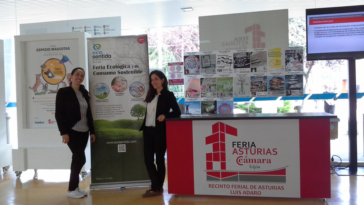 A la entrada de la feria nuestro puesto de información ¡pregunta por las actividades! #eco, #sostenible, #gijón
