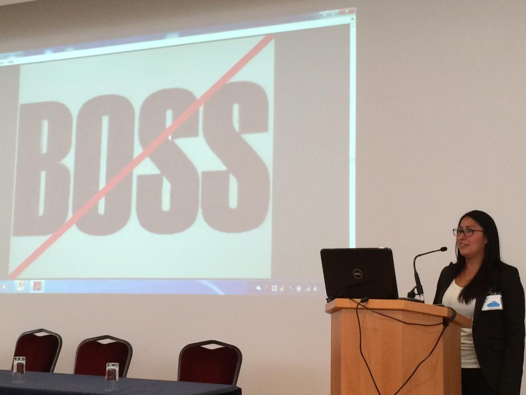 araesparza's tweet photo. What would you do today if you didn't have a boss?? Great thoughts @wendytapia #CloudThinking #EXATECSummit http://t.co/66h0lu1MfJ