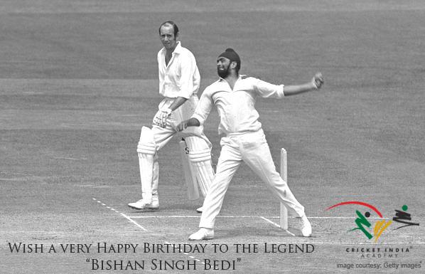 Team CIA wishes a very Happy Birthday to Legendary Indian Spinner \"Bishan Singh Bedi\". 