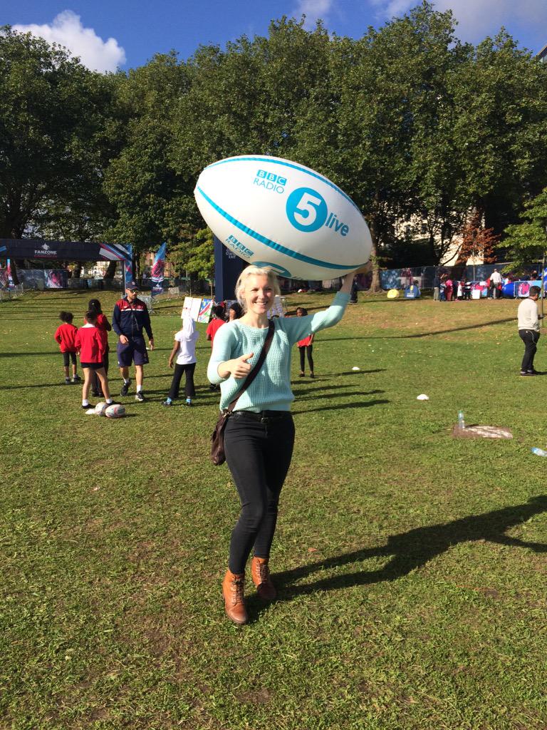 Radio 5 Live at the Birmingham Fanzone with West Midlands schools!