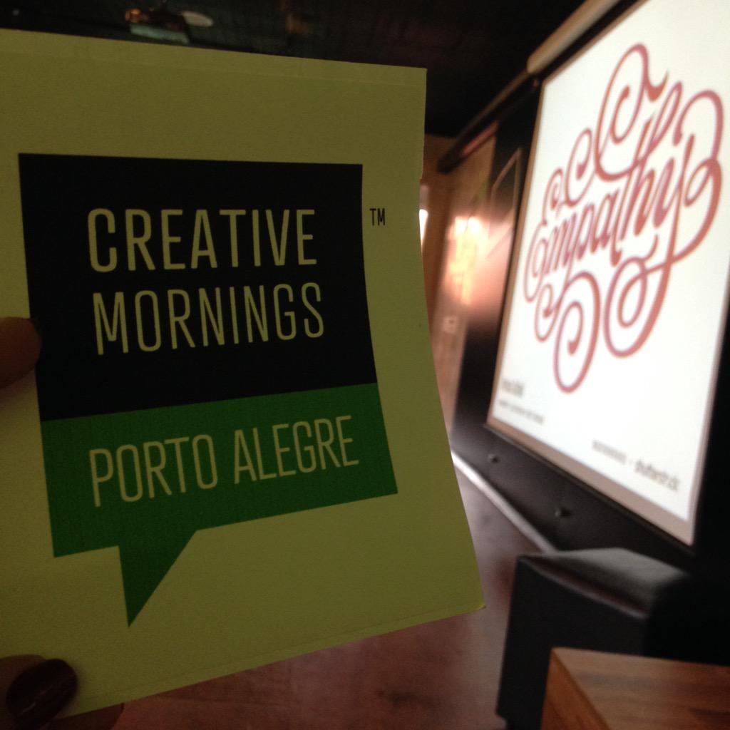 Empatia é o tema dessa edição e a nossa convidada é a Mari Gutheil. #CreativeMorningPOA
