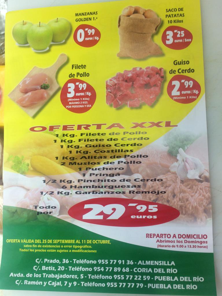 SuperCashRomar's tweet photo. La vuelta al colé en @SuperCashRomar del 25 al 11 de octubre Mira que precios !!! http://t.co/x9pPFZDlPH