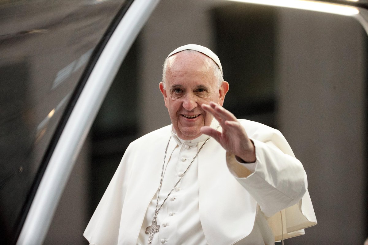 stereogum's tweet photo. Yes, the pope is really releasing a rock album http://t.co/8RGL25REc3 http://t.co/2ctWdxWQ72