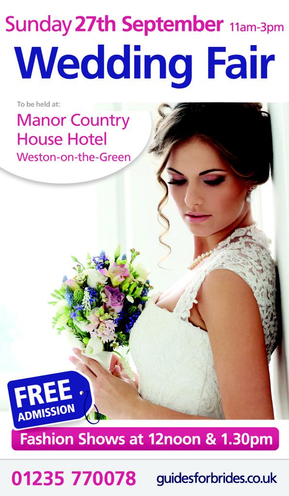 Looking forward to this Sunday's Wedding fair at the Manor Country House Hotel. See you there