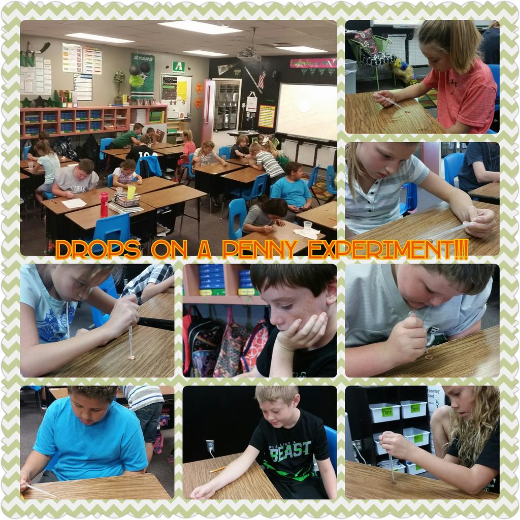 MrsBonin's tweet photo. 3rd period finding out how many drops of water will fit on a penny!!! #azLEARNS #sceloveslearning http://t.co/kCTsDQU9yY
