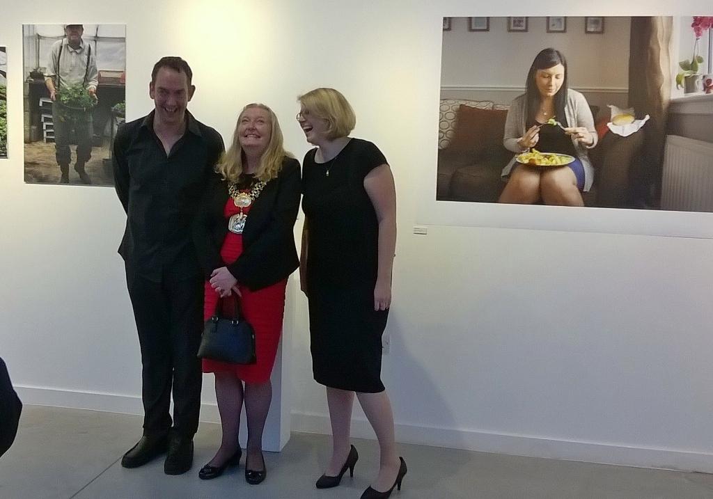 AndyWWelsh's tweet photo. Thanks @lordmayorbd for attending our MA Photography exhibition @BradfordCollege @andrew84003885 @eastshoottweet http://t.co/1e57NjcrgP