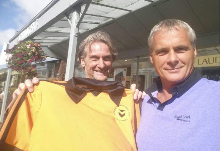 carlfogarty's tweet photo. Good luck to the @NewportCounty Supporters Trust..👍here with my mate and ex County player Kev http://t.co/HdV7xVSinf http://t.co/yJRmpCPWfI