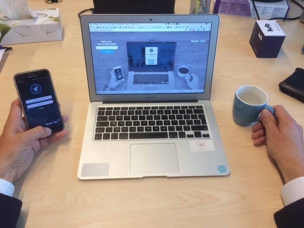 Supervisor_app's tweet photo. Landingpage voor de beta versie. #drosteeffect #startup #entrepreneur #Innovation http://t.co/xxZfzGint5