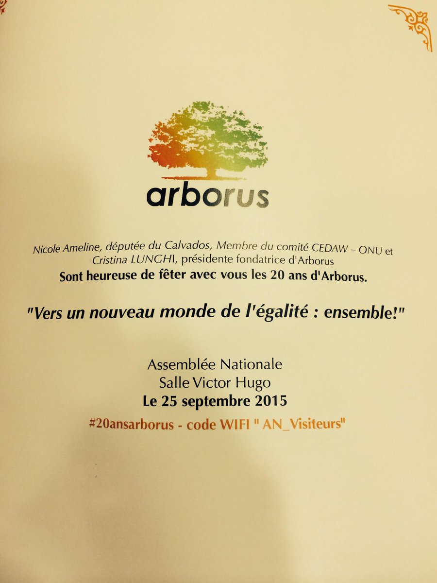 chriboulanger's tweet photo. Vers un nouveau monde de l'égalité : ensemble! 
#arborus #20ansarborus http://t.co/3t88ADXsnI