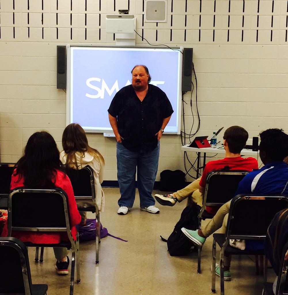 BakerFame's tweet photo. Gene Murrell from 92ZEW spoke to  FAME students about careers in radio broadcasting, music, and acting on 9/24! http://t.co/Oxqj73RrZV
