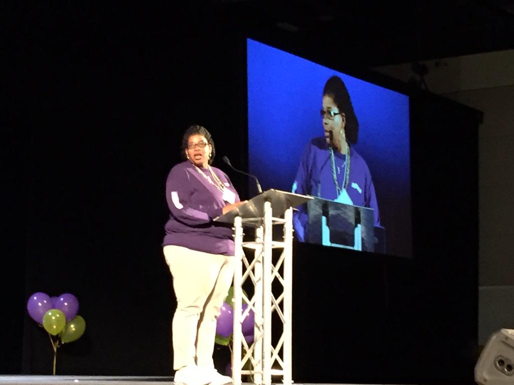 NBisno's tweet photo. Home care worker Lisa Savage: "So many face same challenges I do: Low pay. No vacation. No healthcare." #HCWrising http://t.co/Nii5k1JYOp