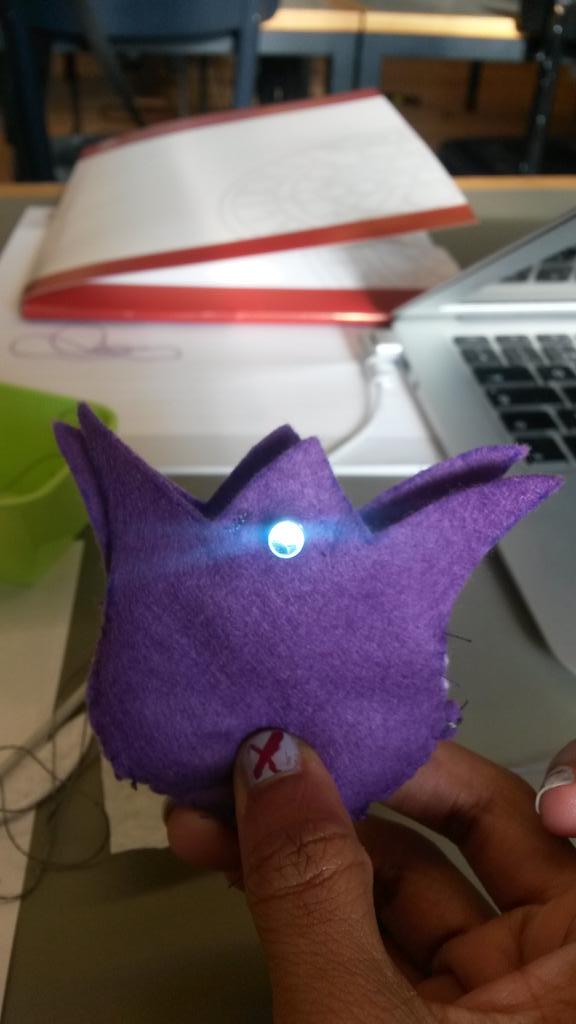 kumaripaba's tweet image. My illuminating flower, the first wearable prototype, is ready #ACMWomENcourage #wearables