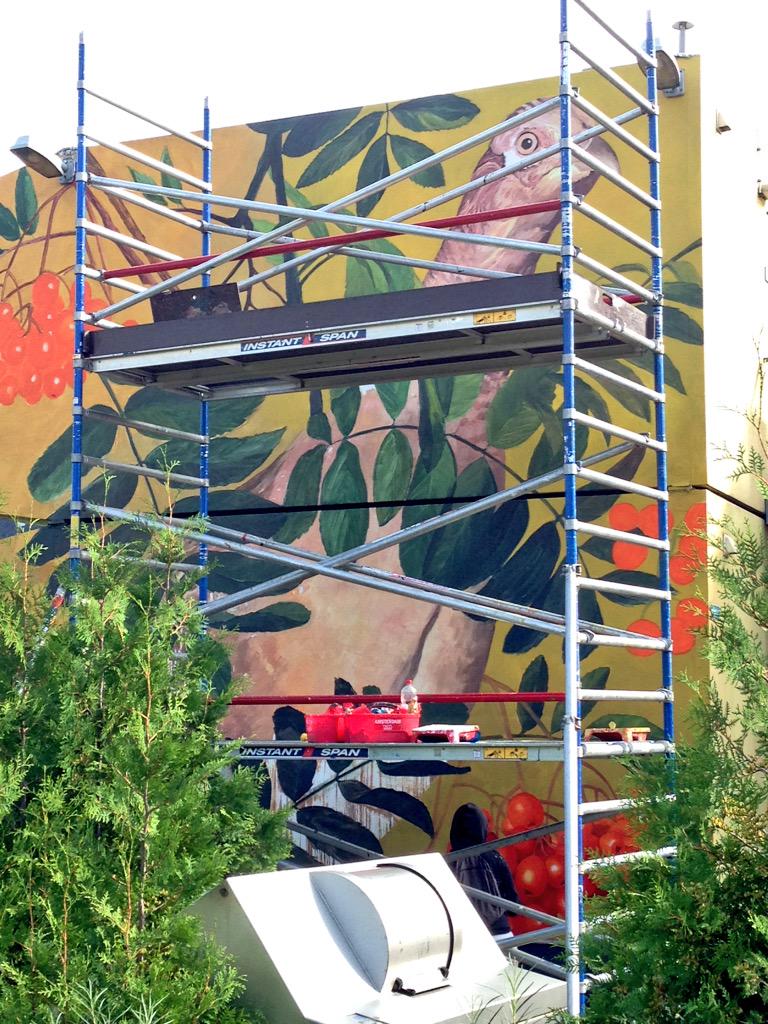 HenryHuiskamp's tweet photo. Diverse streetartkunstenaars zijn rondom het tijdelijk park in Havencentrum bezig met indrukwekkende voorstellingen. http://t.co/FHw5HgNl5e