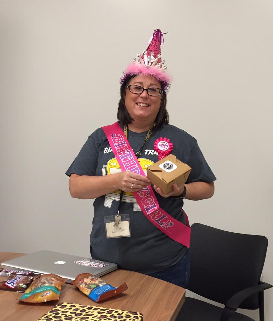 KarenHendrix1's tweet photo. Happy birthday to @TaraPmomofthree! She rocks 7th grade math!! @Griffin_MS #griffinstrong #ezstrong http://t.co/BihChBMBhJ