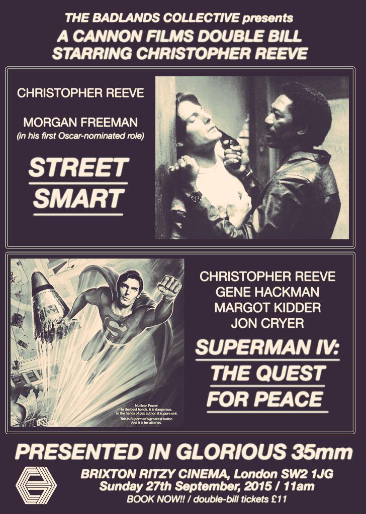 Happy birthday to Christopher Reeve, who would have been 63 today. 2 days til our Cannon double-bill of Reeve roles. 