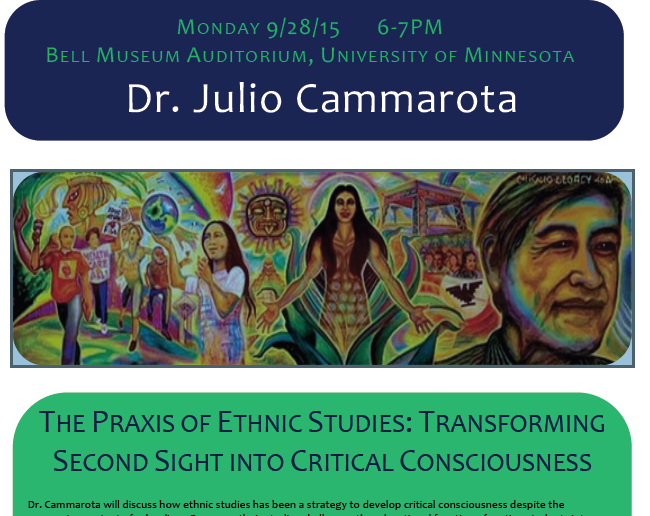 Free to public. Dr. Cammarota will discuss ethnic studies and social justice education on 9/28.